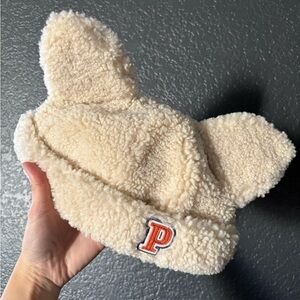 Disney Cream Fuzzy Hat with Ears